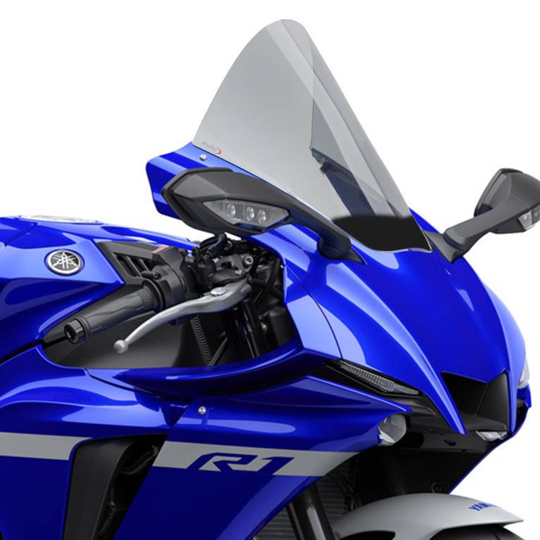 YZF-R1 2020〜2025 Puig レーシング スクリーン Puig R-Racer Windscreen - 2020-2025 Yamaha YZF-R1 / R1M / R1S - 3827*
